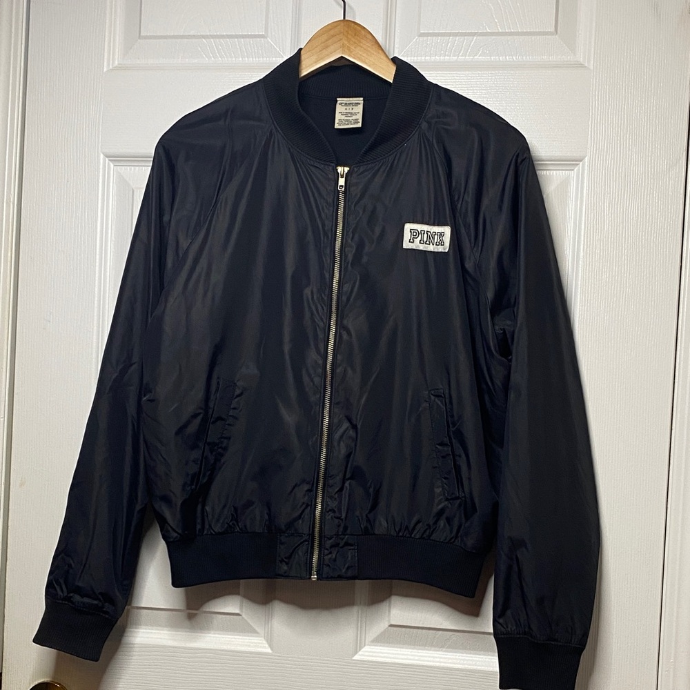 PINK Victoria's Secret Navy Bomber Jacket